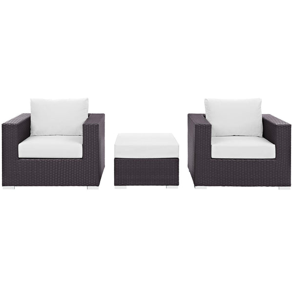 Modway Furniture Outdoor Seating Sets EEI-2174-EXP-WHI-SET IMAGE 1