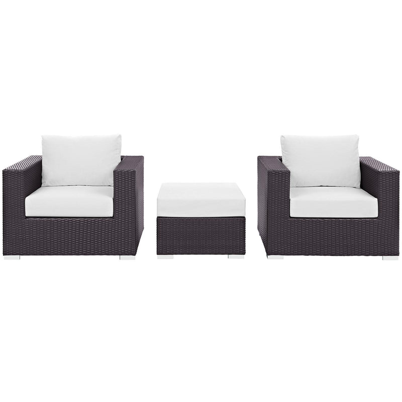 Modway Furniture Outdoor Seating Sets EEI-2174-EXP-WHI-SET IMAGE 1