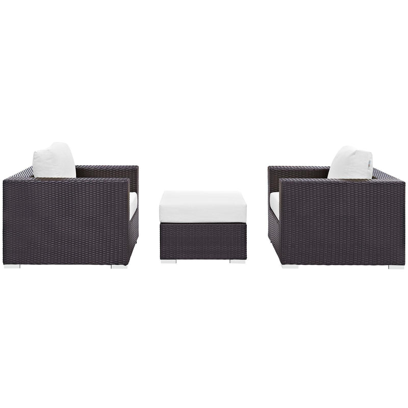 Modway Furniture Outdoor Seating Sets EEI-2174-EXP-WHI-SET IMAGE 3