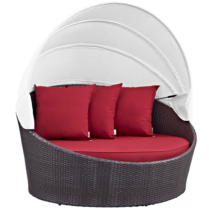 Modway Furniture Outdoor Seating Daybed EEI-2175-EXP-RED IMAGE 2