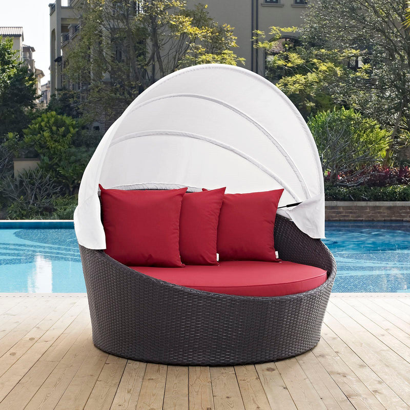 Modway Furniture Outdoor Seating Daybed EEI-2175-EXP-RED IMAGE 4