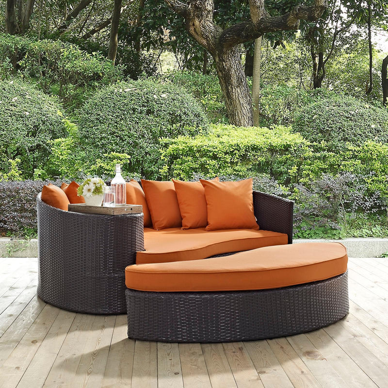 Modway Furniture Outdoor Seating Daybed EEI-2176-EXP-ORA IMAGE 4