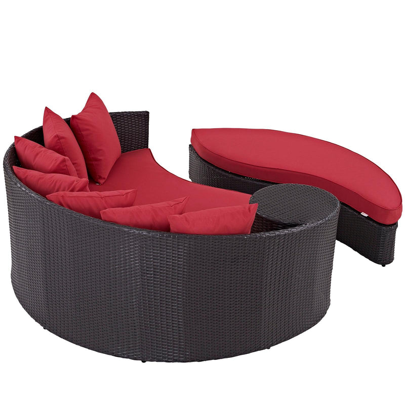 Modway Furniture Outdoor Seating Daybed EEI-2176-EXP-RED IMAGE 3