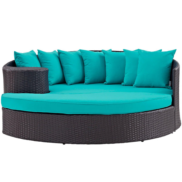 Modway Furniture Outdoor Seating Daybed EEI-2176-EXP-TRQ IMAGE 1