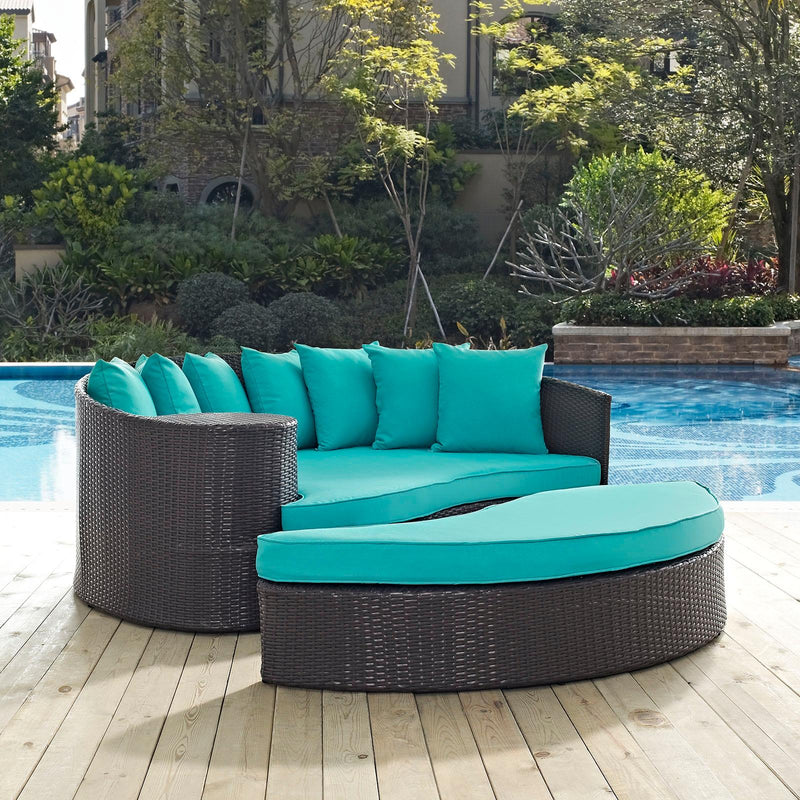 Modway Furniture Outdoor Seating Daybed EEI-2176-EXP-TRQ IMAGE 4