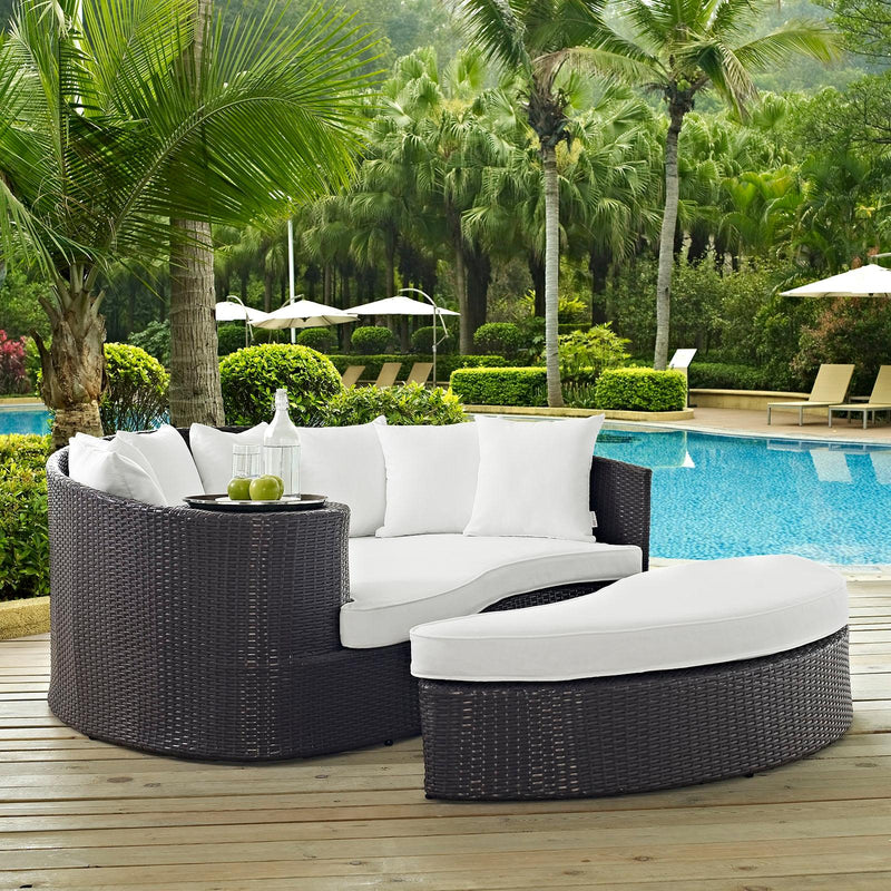 Modway Furniture Outdoor Seating Daybed EEI-2176-EXP-WHI IMAGE 4