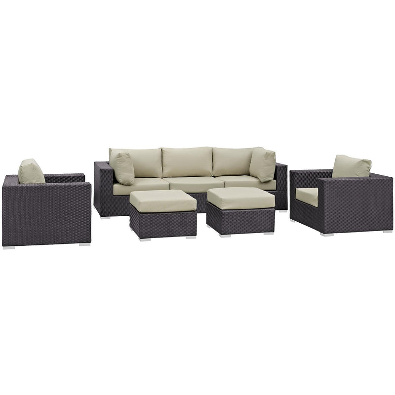 Modway Furniture Outdoor Seating Sets EEI-2200-EXP-BEI-SET IMAGE 1