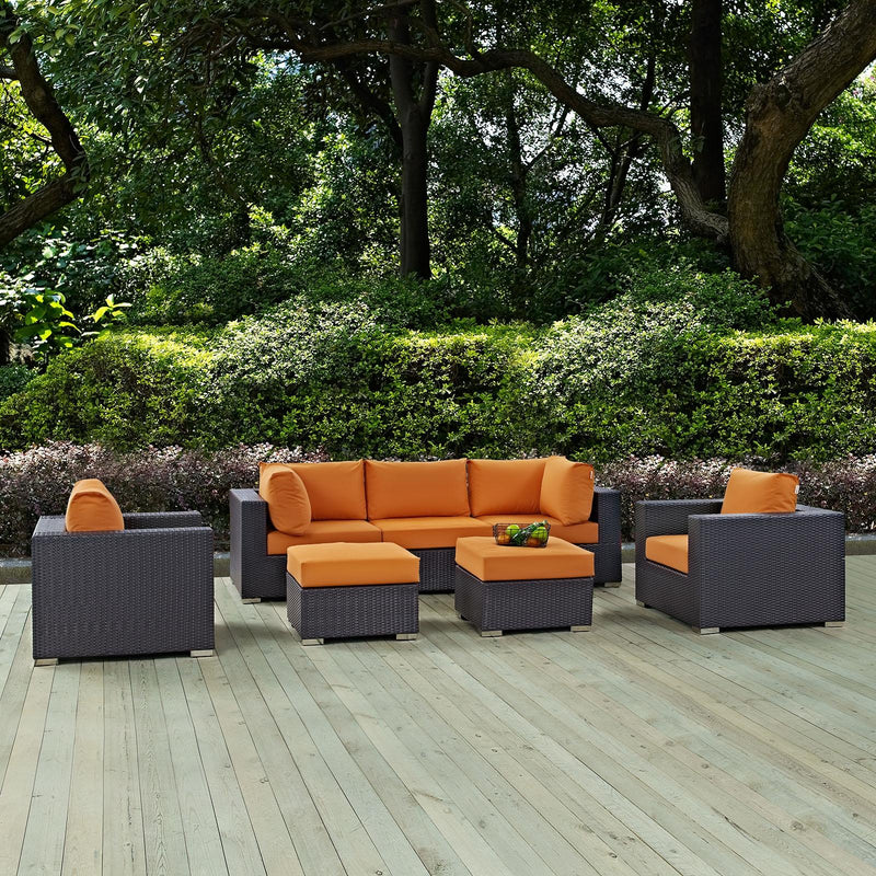 Modway Furniture Outdoor Seating Sets EEI-2200-EXP-ORA-SET IMAGE 8