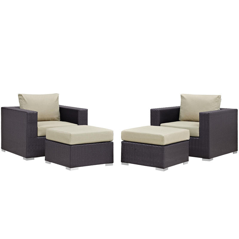 Modway Furniture Outdoor Seating Sets EEI-2202-EXP-BEI-SET IMAGE 2