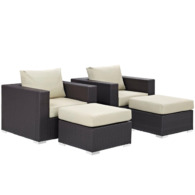 Modway Furniture Outdoor Seating Sets EEI-2202-EXP-BEI-SET IMAGE 3