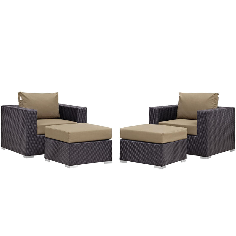 Modway Furniture Outdoor Seating Sets EEI-2202-EXP-MOC-SET IMAGE 1