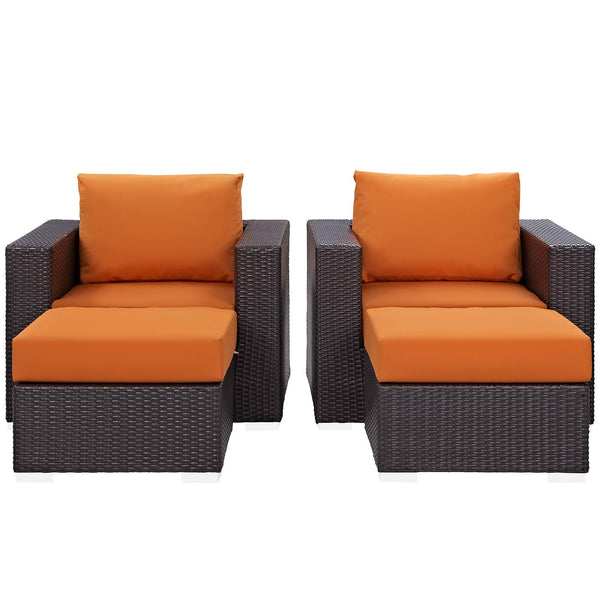 Modway Furniture Outdoor Seating Sets EEI-2202-EXP-ORA-SET IMAGE 1