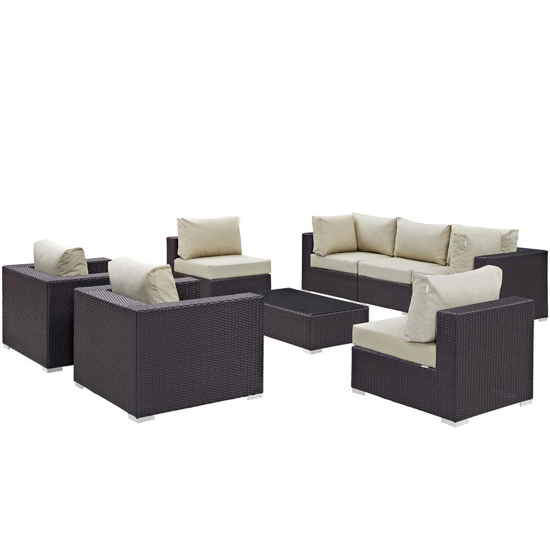 Modway Furniture Outdoor Seating Sets EEI-2203-EXP-BEI-SET IMAGE 1