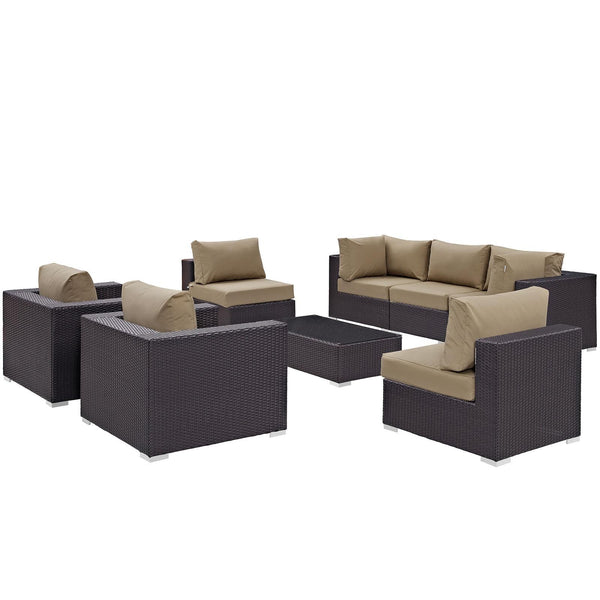 Modway Furniture Outdoor Seating Sets EEI-2203-EXP-MOC-SET IMAGE 1