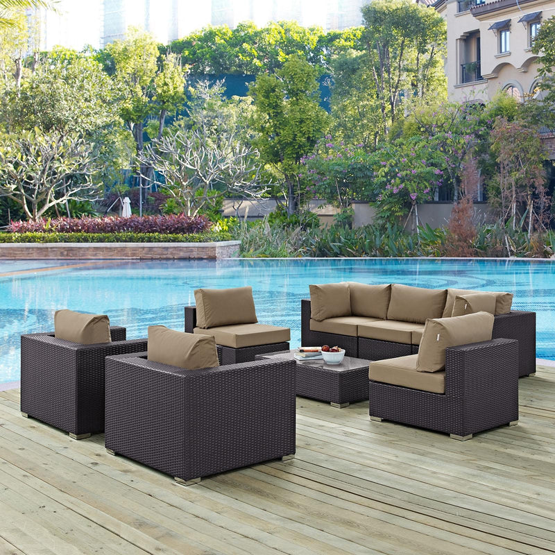 Modway Furniture Outdoor Seating Sets EEI-2203-EXP-MOC-SET IMAGE 8