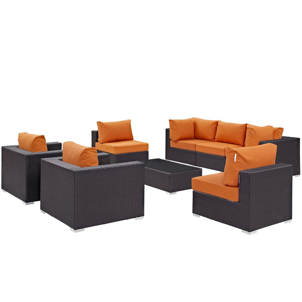 Modway Furniture Outdoor Seating Sets EEI-2203-EXP-ORA-SET IMAGE 1