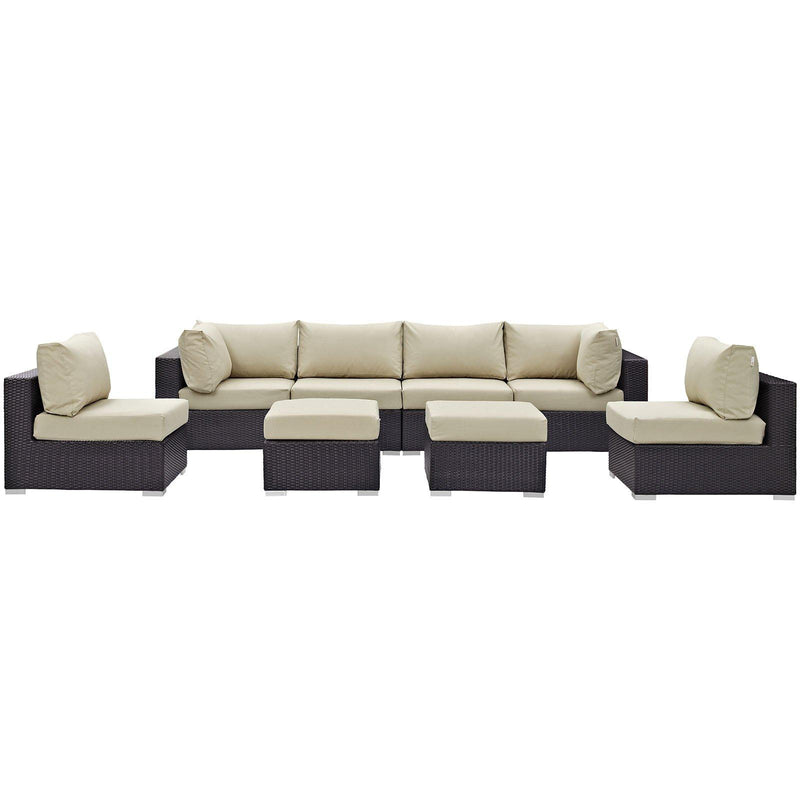 Modway Furniture Outdoor Seating Sets EEI-2204-EXP-BEI-SET IMAGE 1