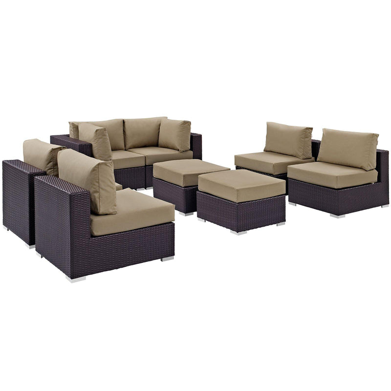 Modway Furniture Outdoor Seating Sets EEI-2204-EXP-MOC-SET IMAGE 2