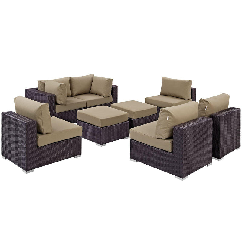 Modway Furniture Outdoor Seating Sets EEI-2204-EXP-MOC-SET IMAGE 3