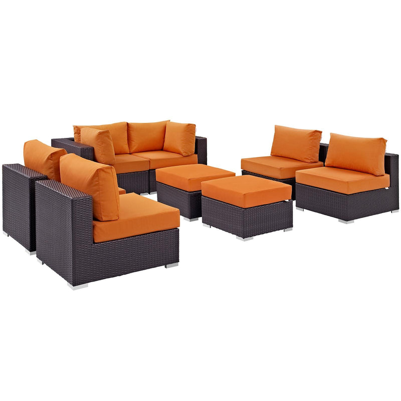 Modway Furniture Outdoor Seating Sets EEI-2204-EXP-ORA-SET IMAGE 2