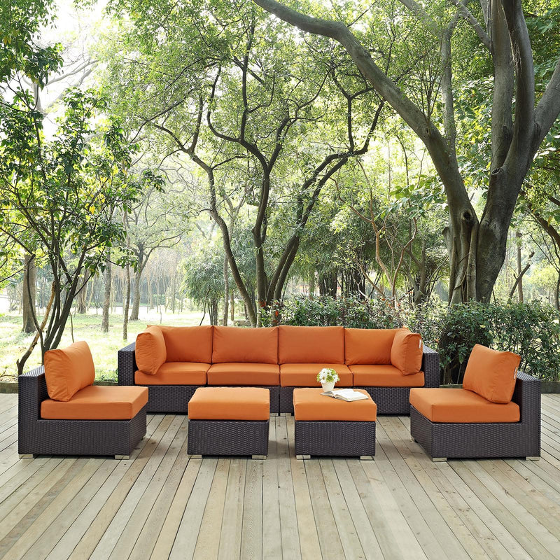 Modway Furniture Outdoor Seating Sets EEI-2204-EXP-ORA-SET IMAGE 7