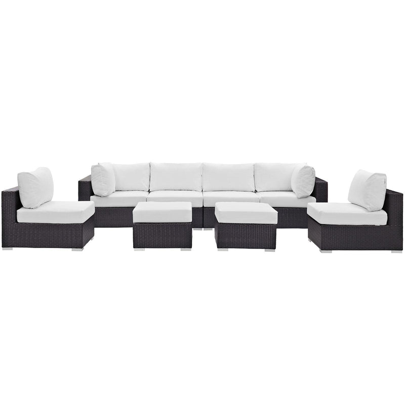 Modway Furniture Outdoor Seating Sets EEI-2204-EXP-WHI-SET IMAGE 1