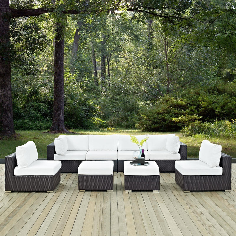 Modway Furniture Outdoor Seating Sets EEI-2204-EXP-WHI-SET IMAGE 7