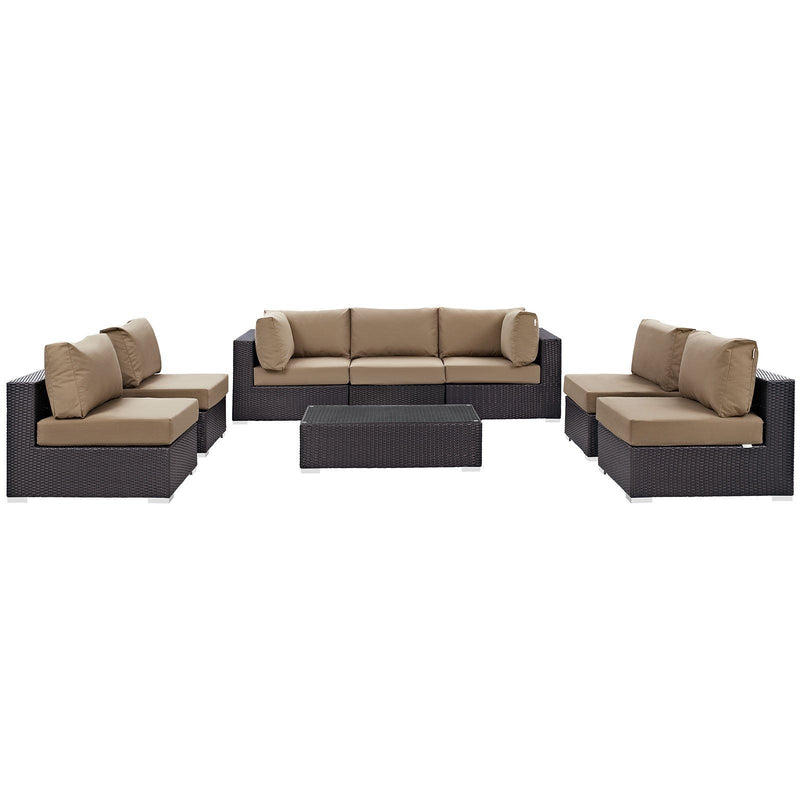 Modway Furniture Outdoor Seating Sets EEI-2205-EXP-MOC-SET IMAGE 2