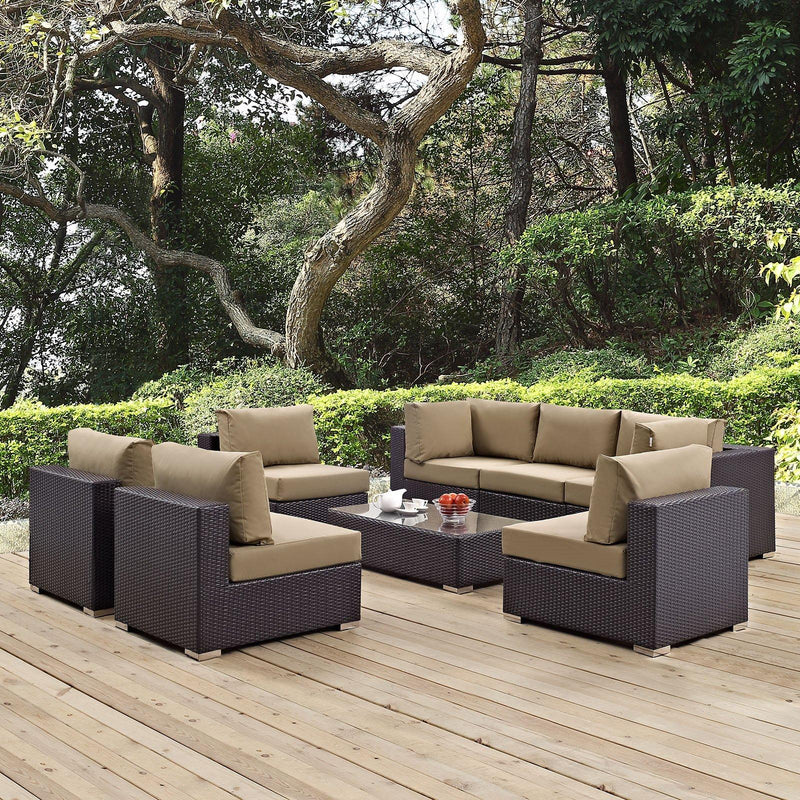 Modway Furniture Outdoor Seating Sets EEI-2205-EXP-MOC-SET IMAGE 7