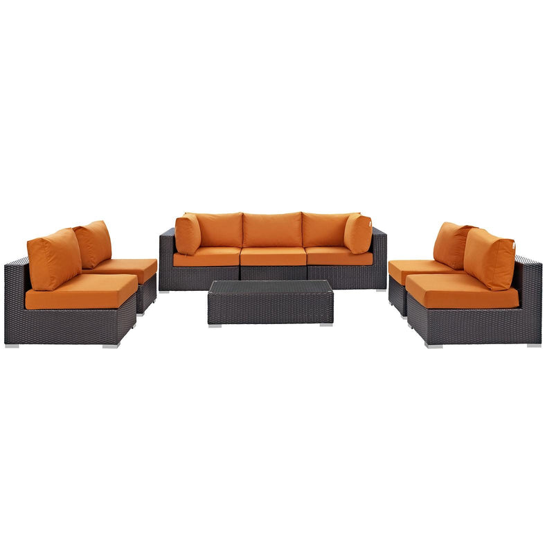 Modway Furniture Outdoor Seating Sets EEI-2205-EXP-ORA-SET IMAGE 2