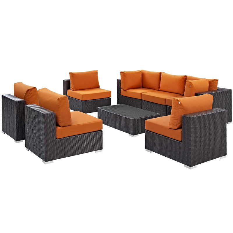 Modway Furniture Outdoor Seating Sets EEI-2205-EXP-ORA-SET IMAGE 3