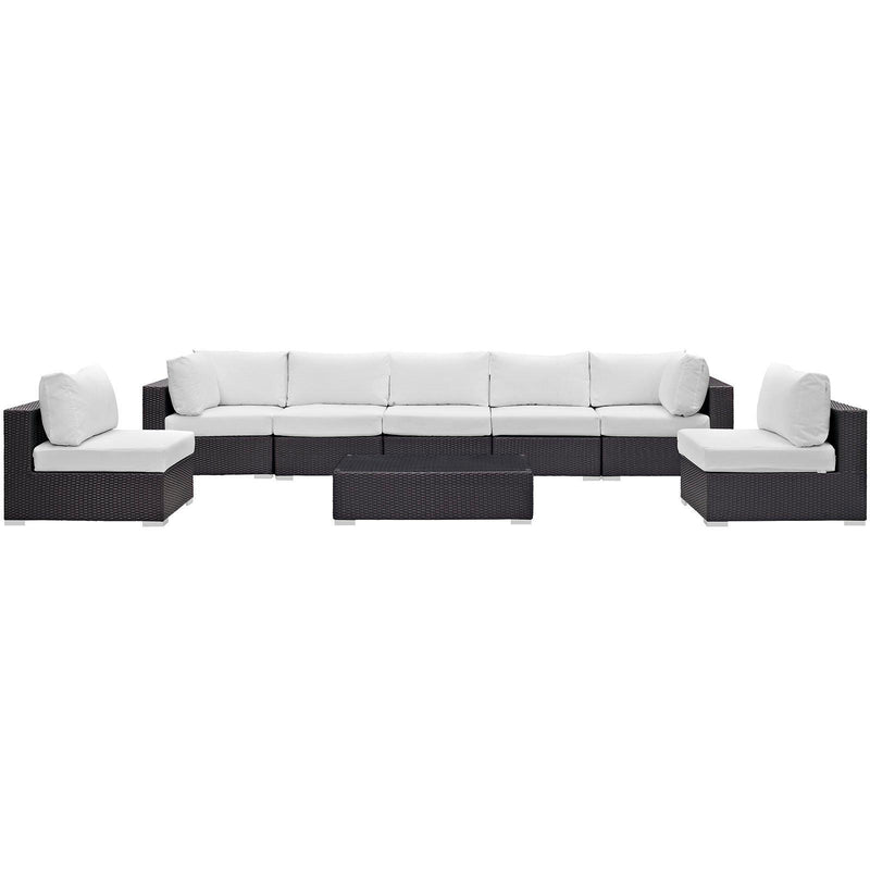 Modway Furniture Outdoor Seating Sets EEI-2205-EXP-WHI-SET IMAGE 1