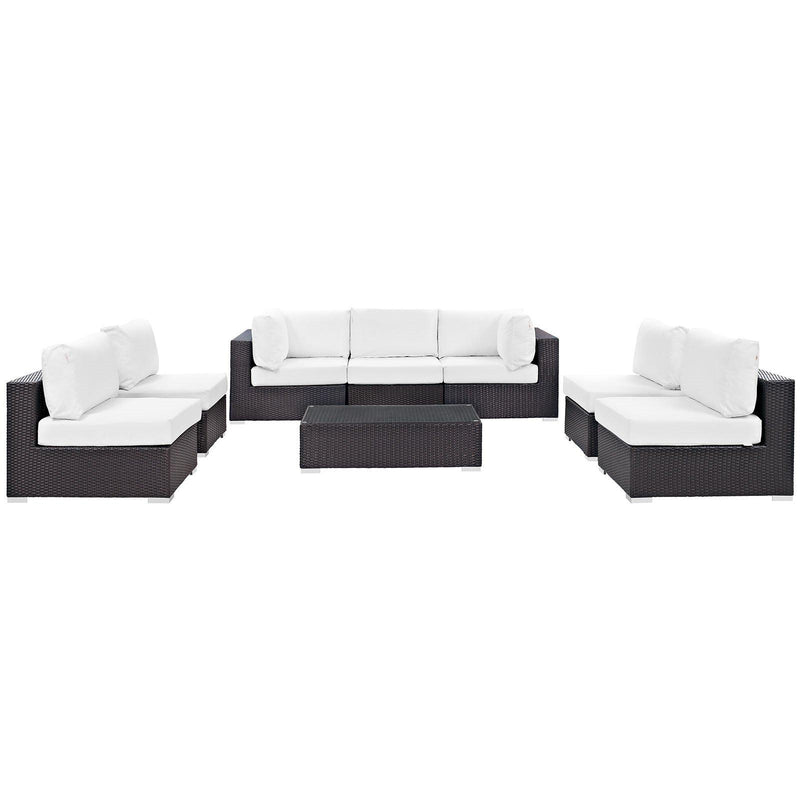 Modway Furniture Outdoor Seating Sets EEI-2205-EXP-WHI-SET IMAGE 2