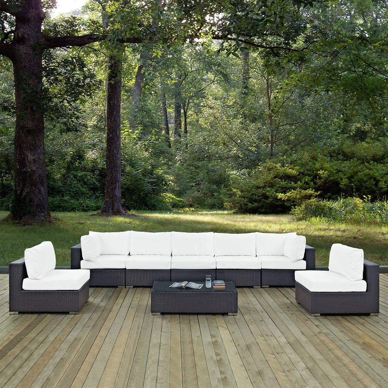 Modway Furniture Outdoor Seating Sets EEI-2205-EXP-WHI-SET IMAGE 8