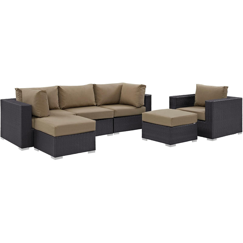 Modway Furniture Outdoor Seating Sets EEI-2207-EXP-MOC-SET IMAGE 1