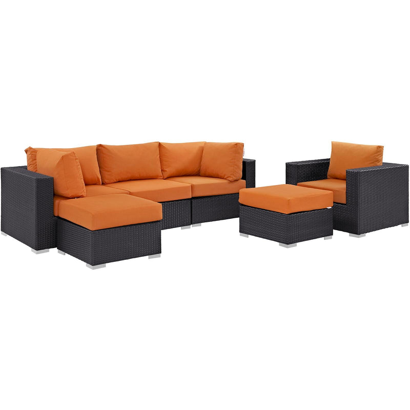 Modway Furniture Outdoor Seating Sets EEI-2207-EXP-ORA-SET IMAGE 1