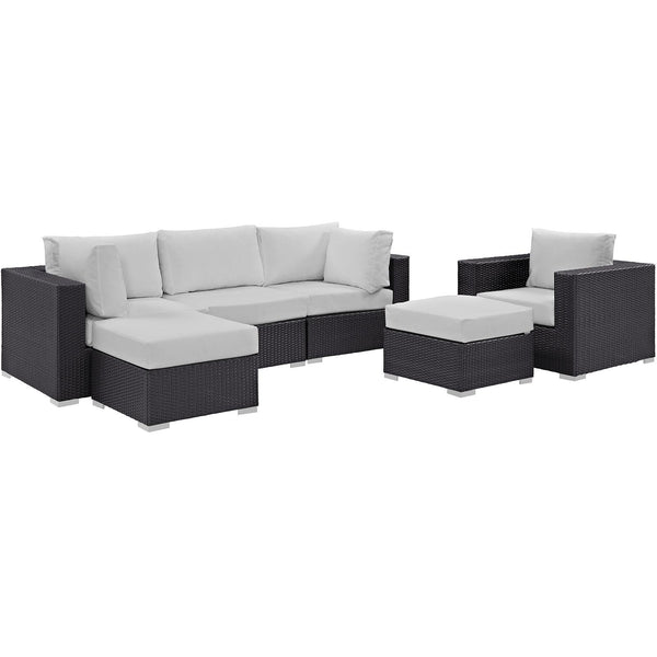 Modway Furniture Outdoor Seating Sets EEI-2207-EXP-WHI-SET IMAGE 1