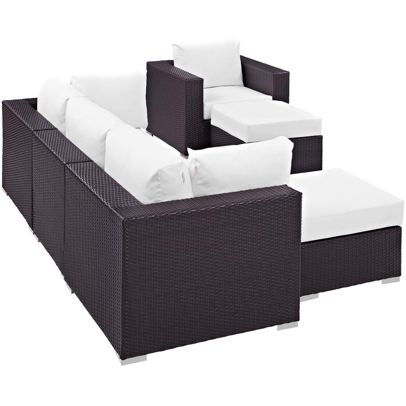 Modway Furniture Outdoor Seating Sets EEI-2207-EXP-WHI-SET IMAGE 3