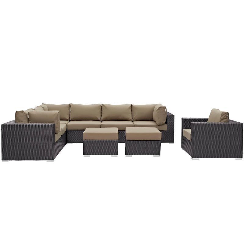 Modway Furniture Outdoor Seating Sets EEI-2208-EXP-MOC-SET IMAGE 1