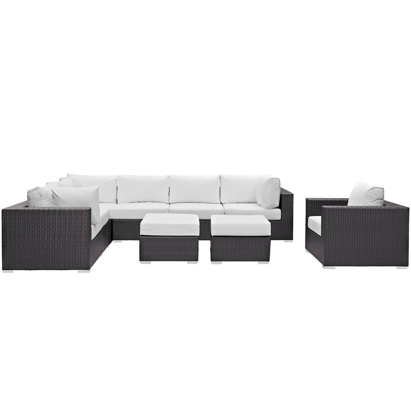 Modway Furniture Outdoor Seating Sets EEI-2208-EXP-WHI-SET IMAGE 1