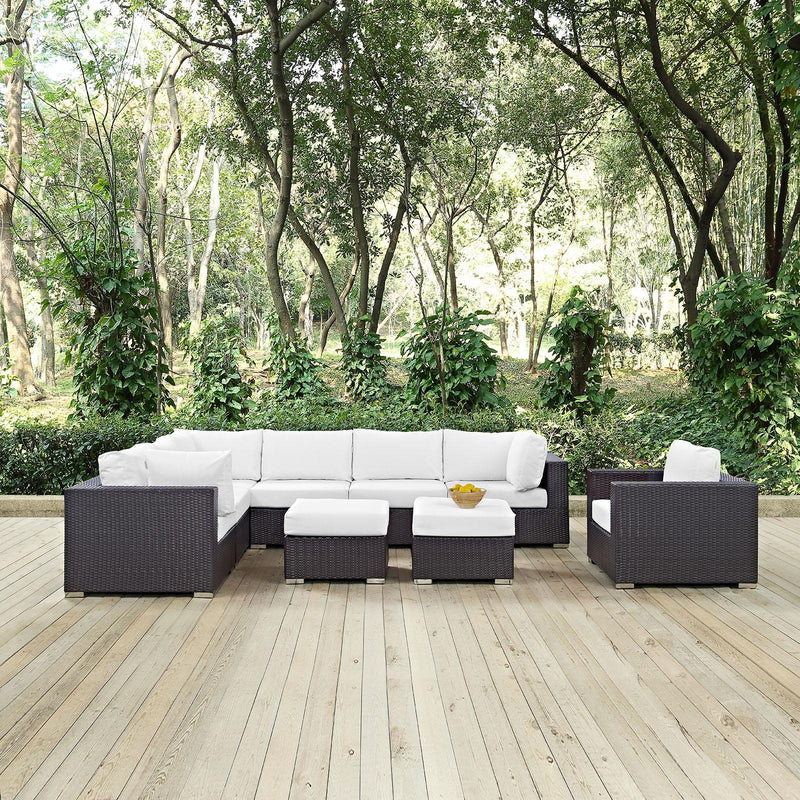 Modway Furniture Outdoor Seating Sets EEI-2208-EXP-WHI-SET IMAGE 6