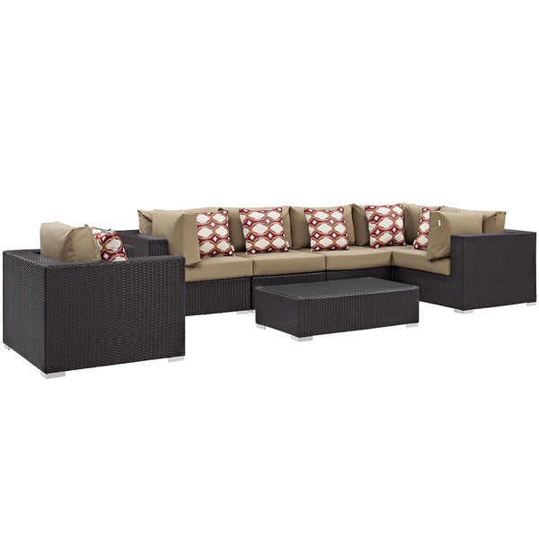 Modway Furniture Outdoor Seating Sets EEI-2350-EXP-MOC-SET IMAGE 1