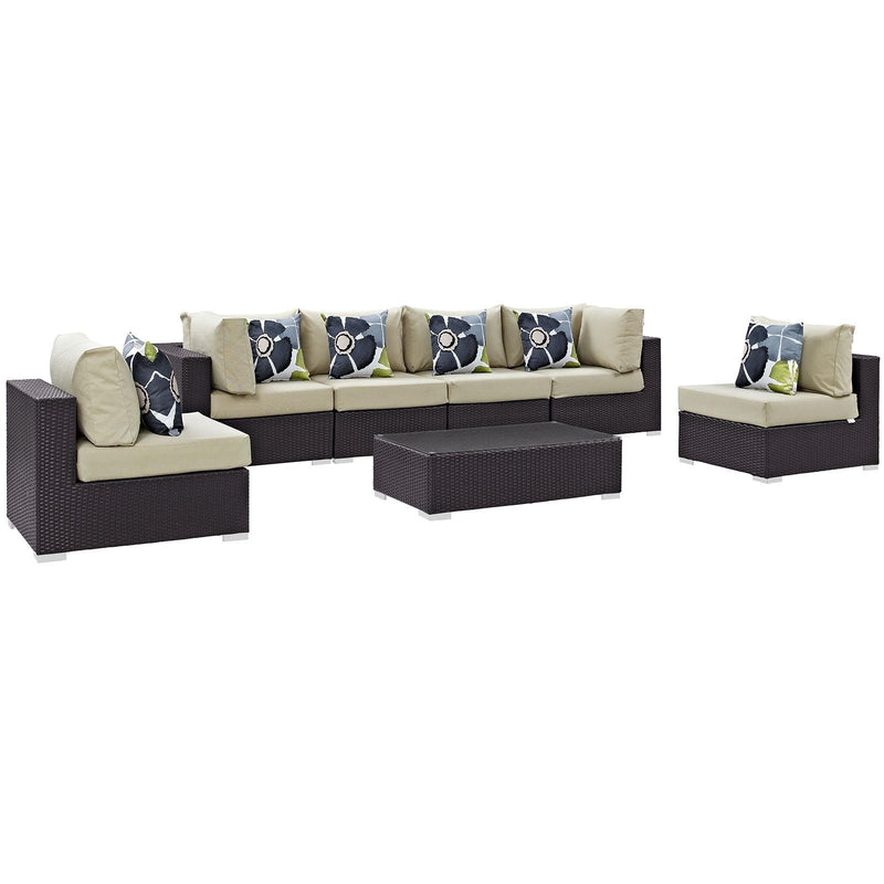 Modway Furniture Outdoor Seating Sets EEI-2357-EXP-BEI-SET IMAGE 1