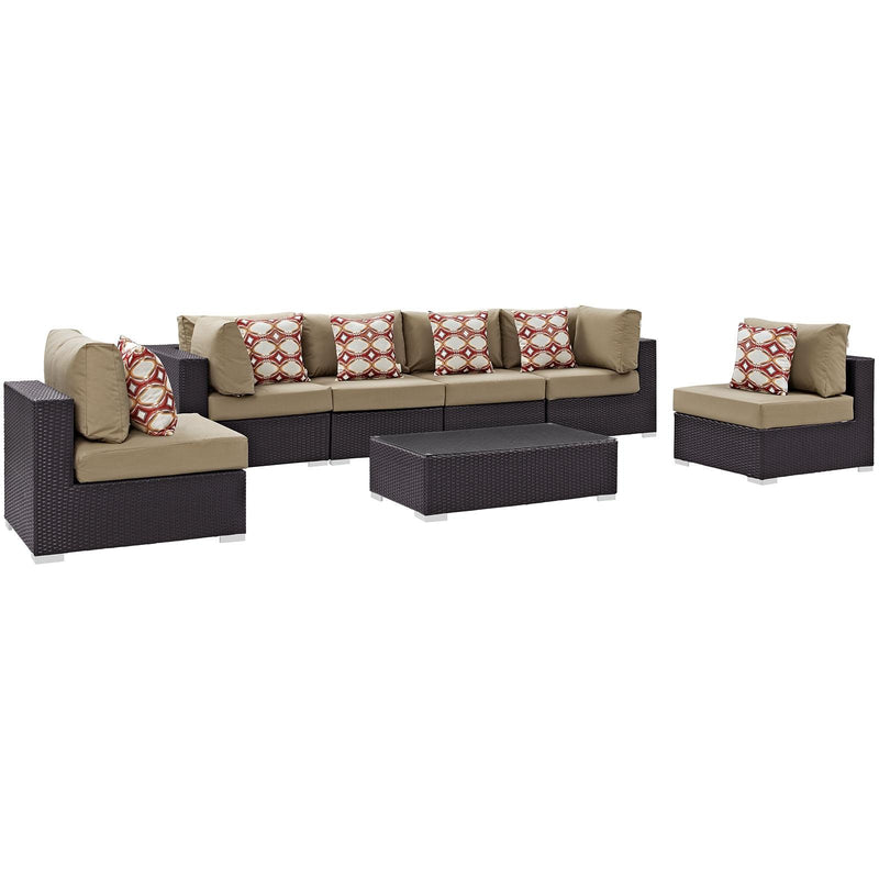 Modway Furniture Outdoor Seating Sets EEI-2357-EXP-MOC-SET IMAGE 1