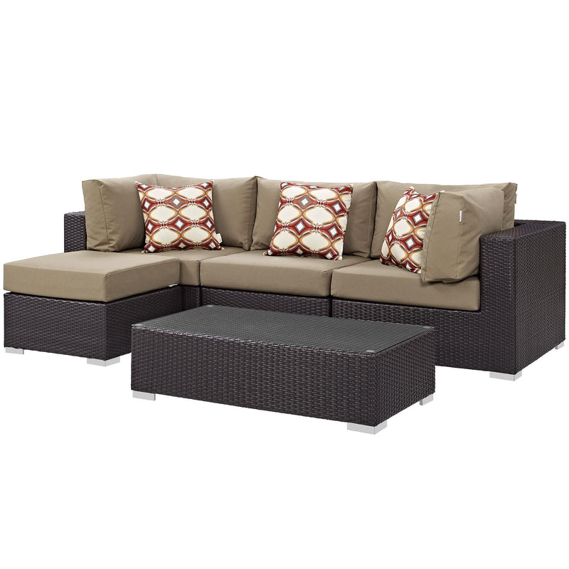 Modway Furniture Outdoor Seating Sets EEI-2362-EXP-MOC-SET IMAGE 1