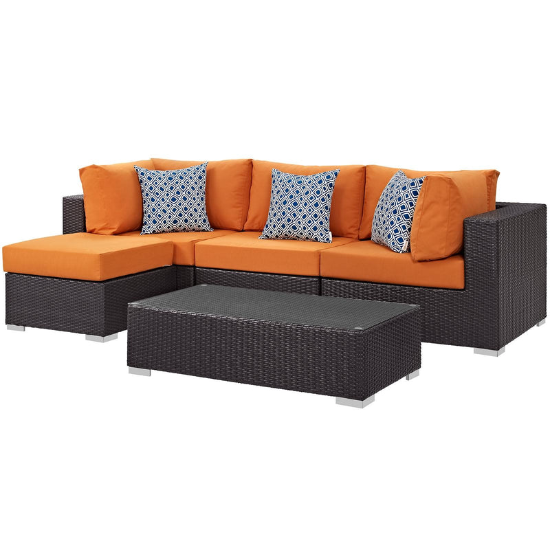 Modway Furniture Outdoor Seating Sets EEI-2362-EXP-ORA-SET IMAGE 1