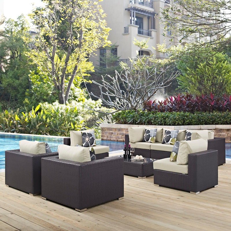 Modway Furniture Outdoor Seating Sets EEI-2368-EXP-BEI-SET IMAGE 6