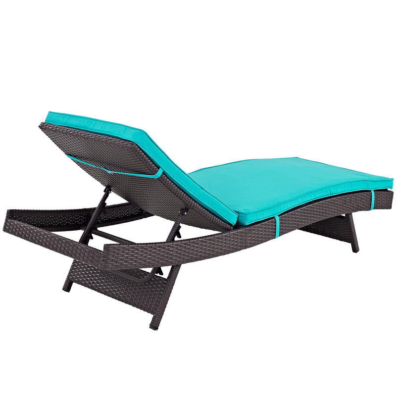 Modway Furniture Outdoor Seating Chaises EEI-2428-EXP-TRQ-SET IMAGE 3