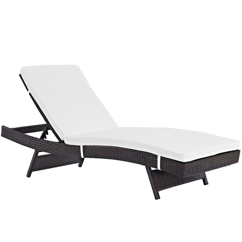 Modway Furniture Outdoor Seating Chaises EEI-2429-EXP-WHI-SET IMAGE 2