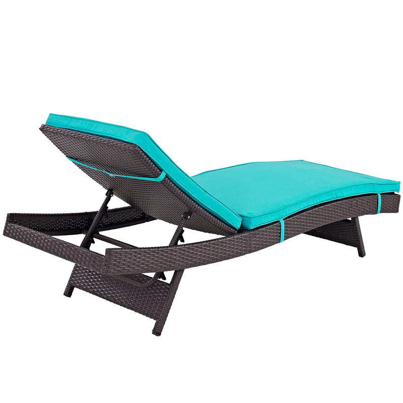 Modway Furniture Outdoor Seating Chaises EEI-2430-EXP-TRQ-SET IMAGE 4